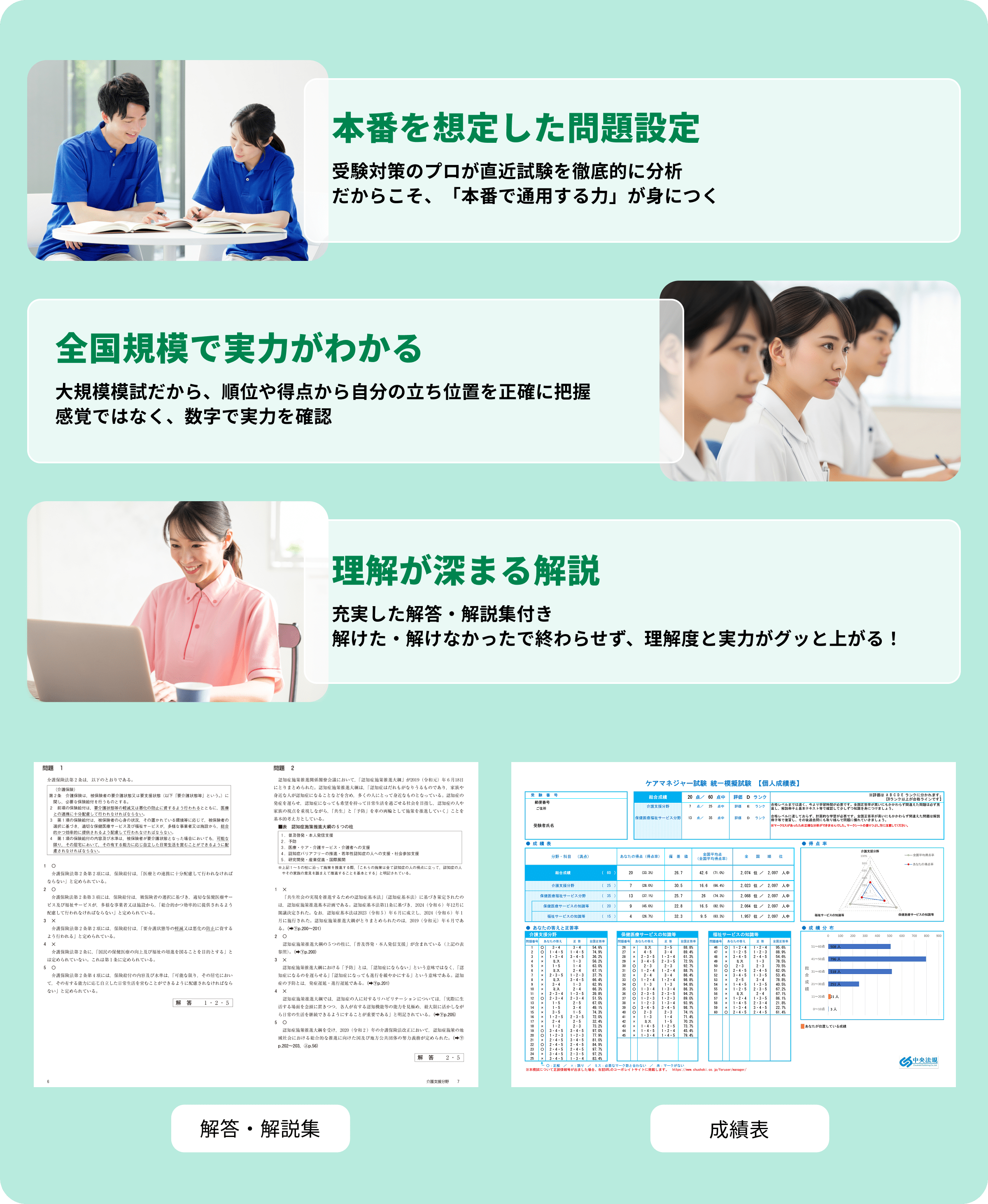 中央法規統一模擬試験の特徴